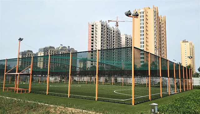 鋼鏈網(wǎng)足球場